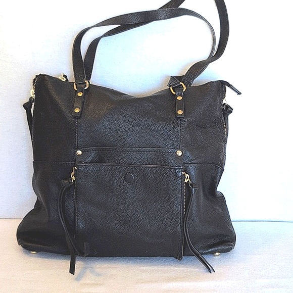 Kooba Womens Shoulder Bag Purse Black Leather Casual Office Travel Organize - Picture 3 of 8